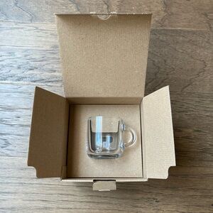 New Nespresso Vertuo Espresso Cup and Saucer and Glass Storage Pod Dispenser